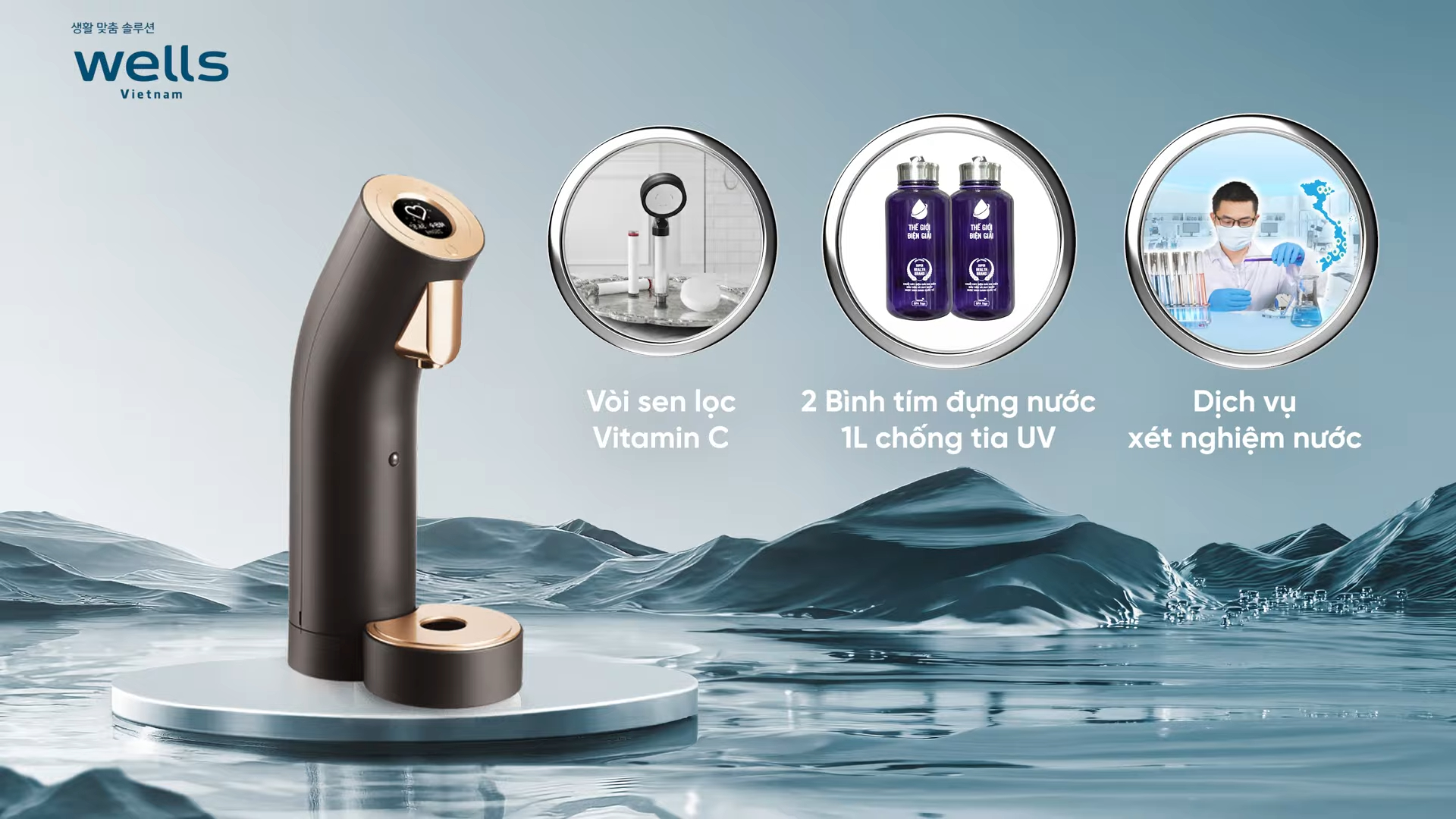 Review chi tiết máy lọc nước cao cấp Wells The One